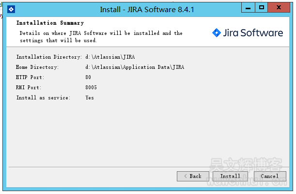 Jira 8.4.1在Windows环境下的安装和PJ
